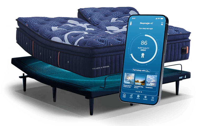 Stearns and Foster Mattress on a ProSmart Base with Sleeptracker Technology