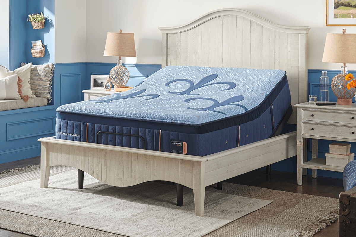 Lux Hybrid Mattress in a Styled Room
