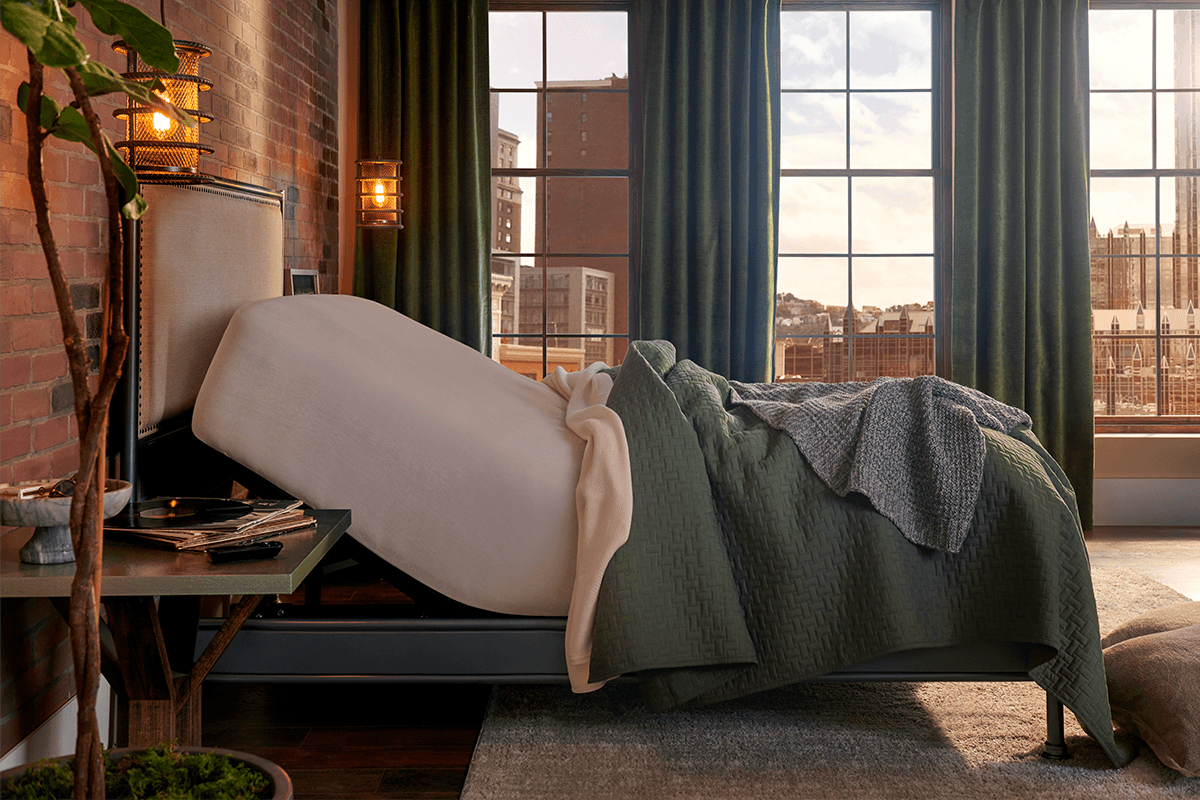 Mattress with the Head Raised on an Adjustable Base