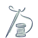 icon of a needle and thread