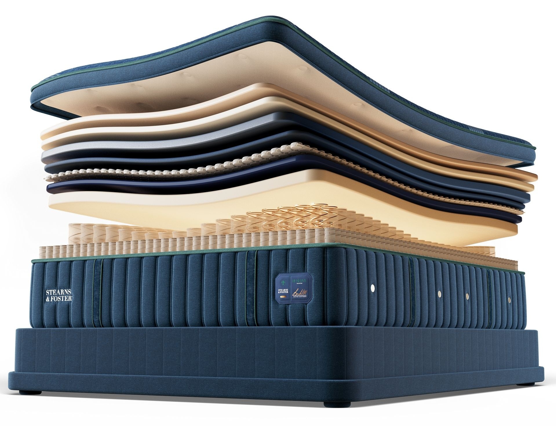 Layers of a reserve pillow top mattress