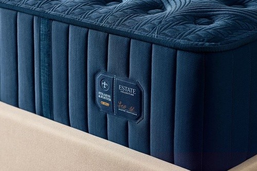 Estate mattress corner view with hand signed label