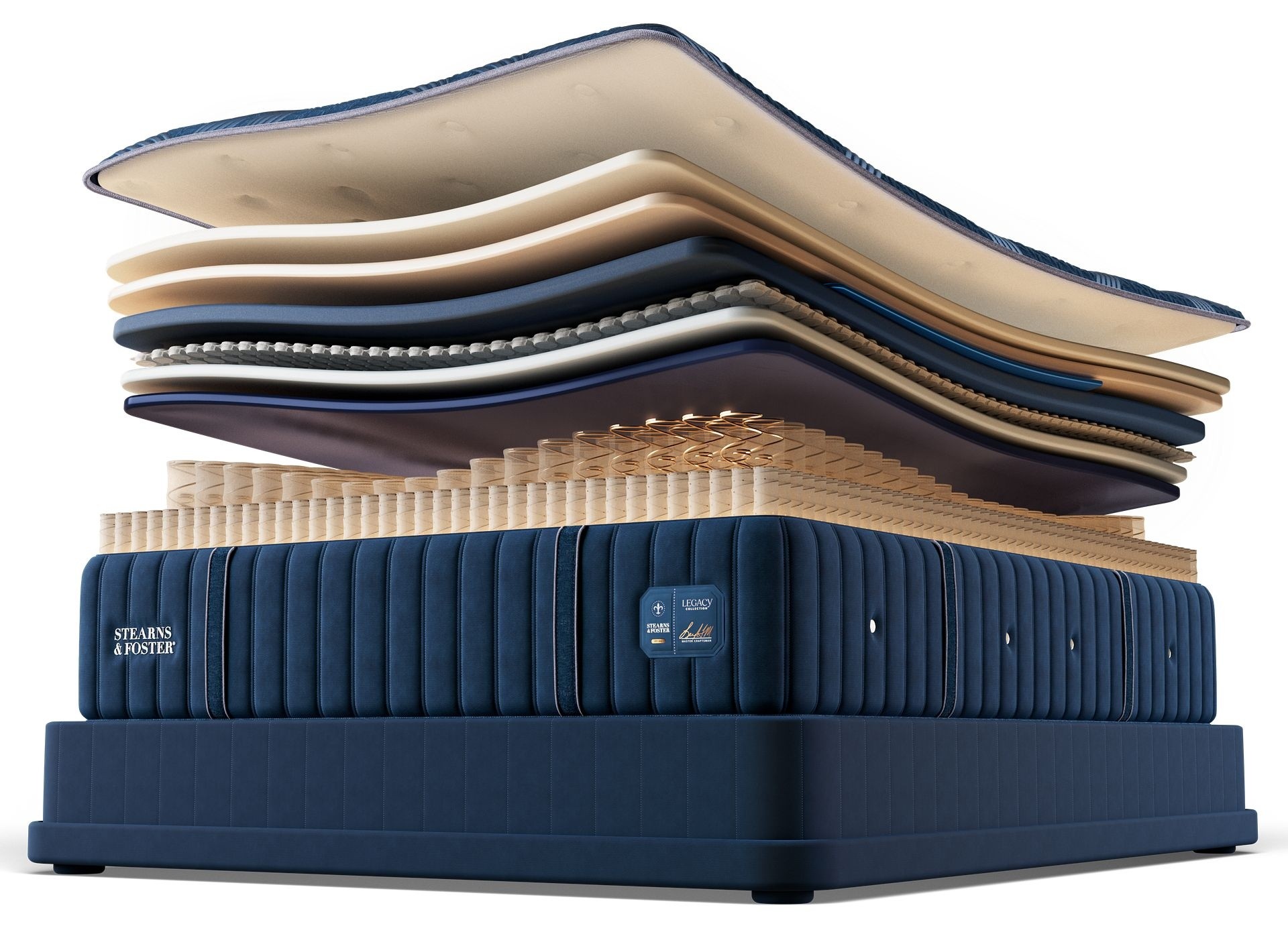 Layers of a medium tight top legacy mattress