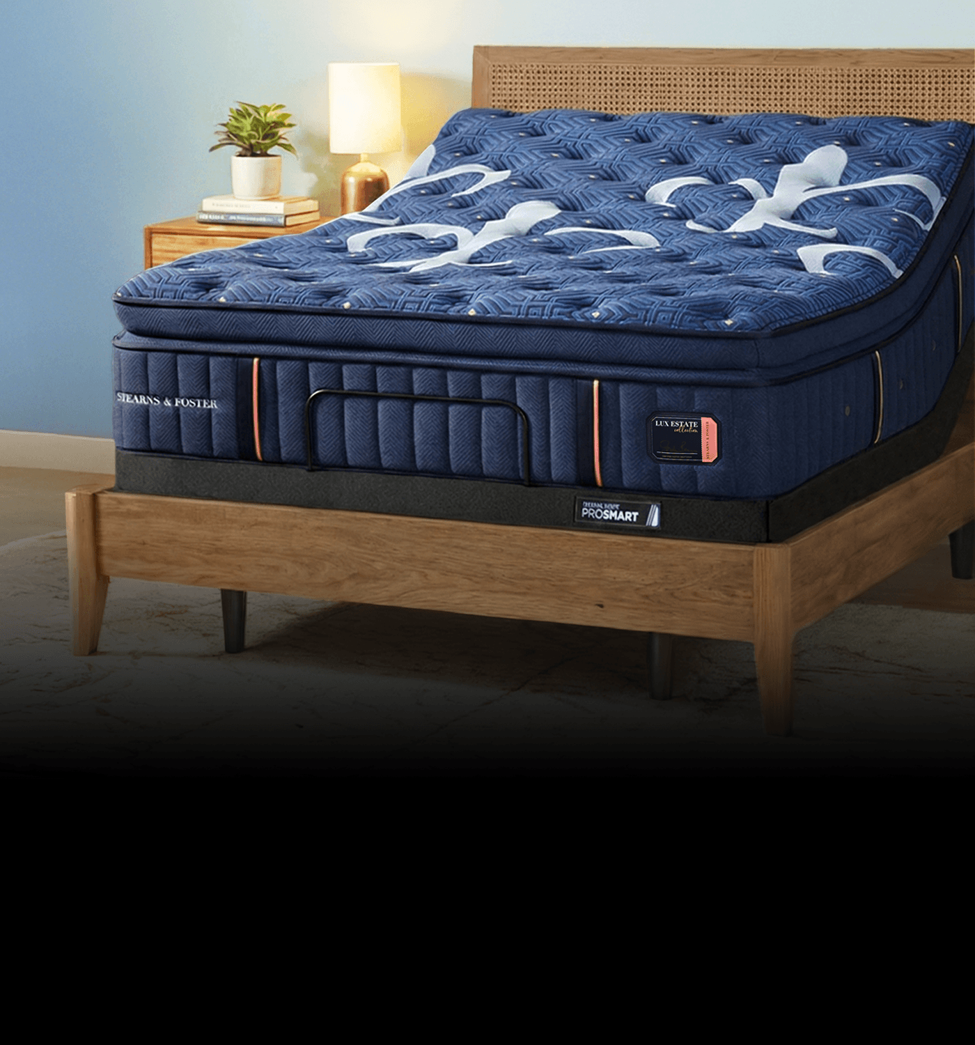 Lux Estate mattress in a bedroom