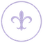 Purple fleur de li icon