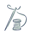 icon of a needle and thread